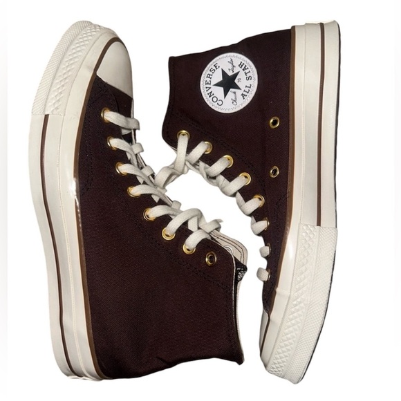 Converse Chuck Taylor Hightops brown women’s size 9.5 men’s size 7.5 - Picture 1 of 9